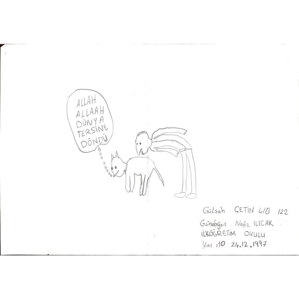 Gülşah Çetin 29x21cm Orijinal Karikatür BOD00682