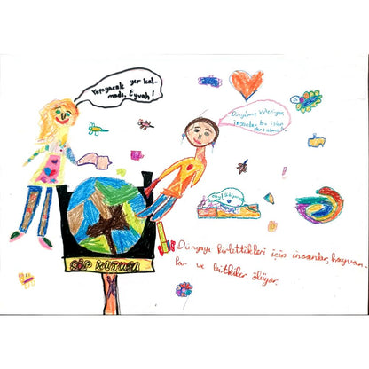 Selin Çağırman 29x21cm Orijinal Karikatür BOD00685