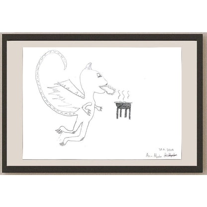 Arın Alpaslan 29x21cm Orijinal Karikatür BOD00686