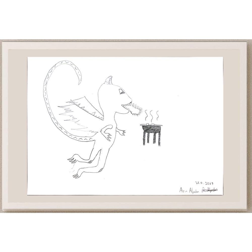 Arın Alpaslan 29x21cm Orijinal Karikatür BOD00686
