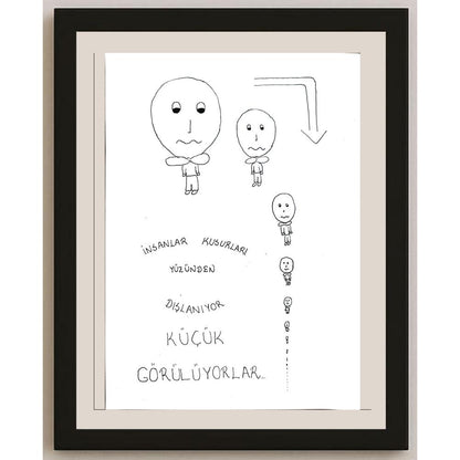 Melek Ergen 29x21cm Orijinal Karikatür BOD00687