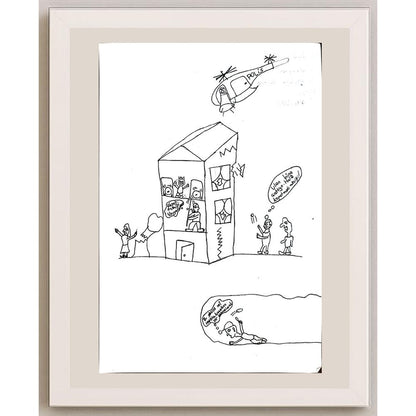 Cihat Sarı 29x21cm Orijinal Karikatür BOD00689
