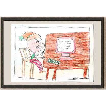 Mehveş Duruk 29x21cm Orijinal Karikatür BOD00694