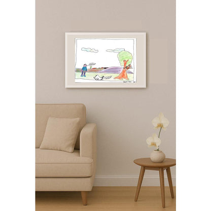 Begüm Tezer 29x21cm Orijinal Karikatür BOD00695