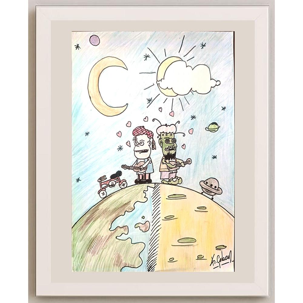Kaan Çoban 29x21cm Orijinal Karikatür BOD00706