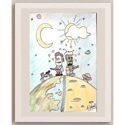 Kaan Çoban 29x21cm Orijinal Karikatür BOD00706