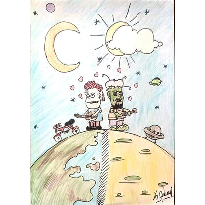 Kaan Çoban 29x21cm Orijinal Karikatür BOD00706