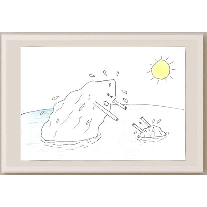 Uğur Kocabıyık 29x21cm Orijinal Karikatür BOD00708