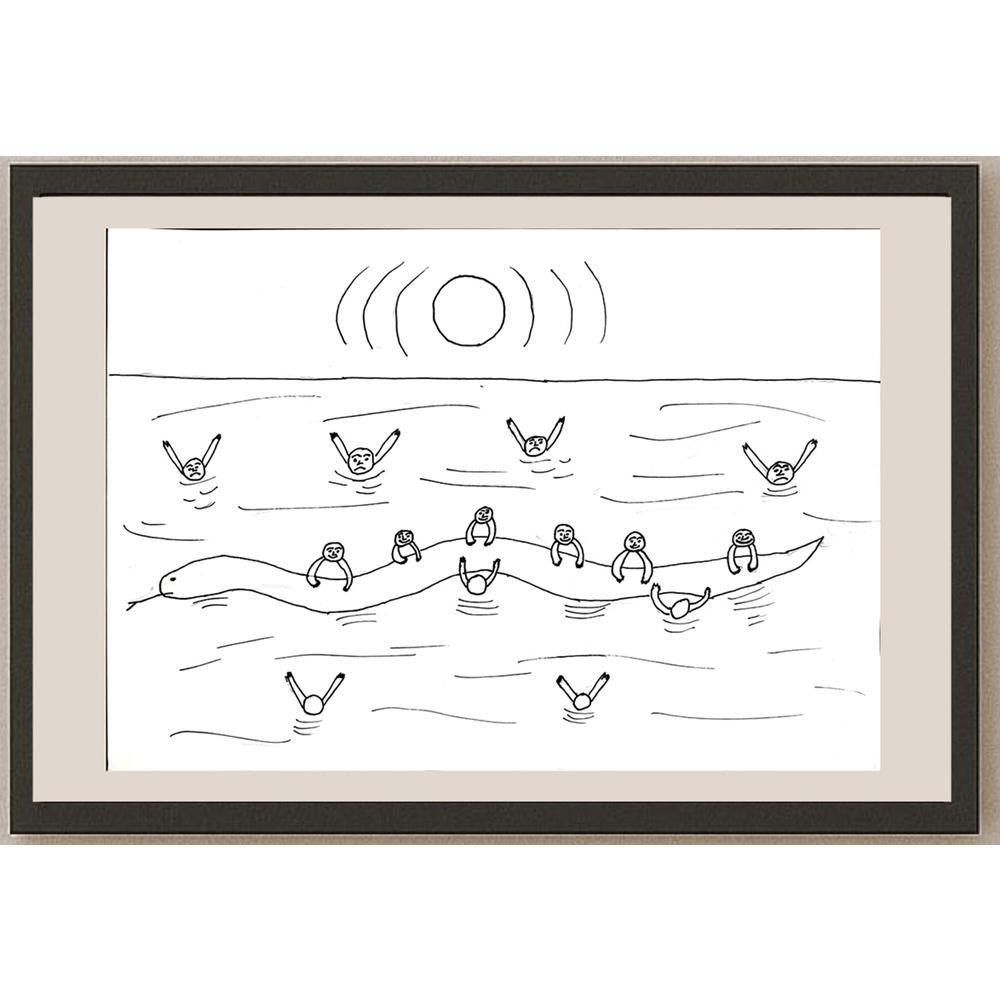 Oğuzhan Kara 29x21cm Orijinal Karikatür BOD00710