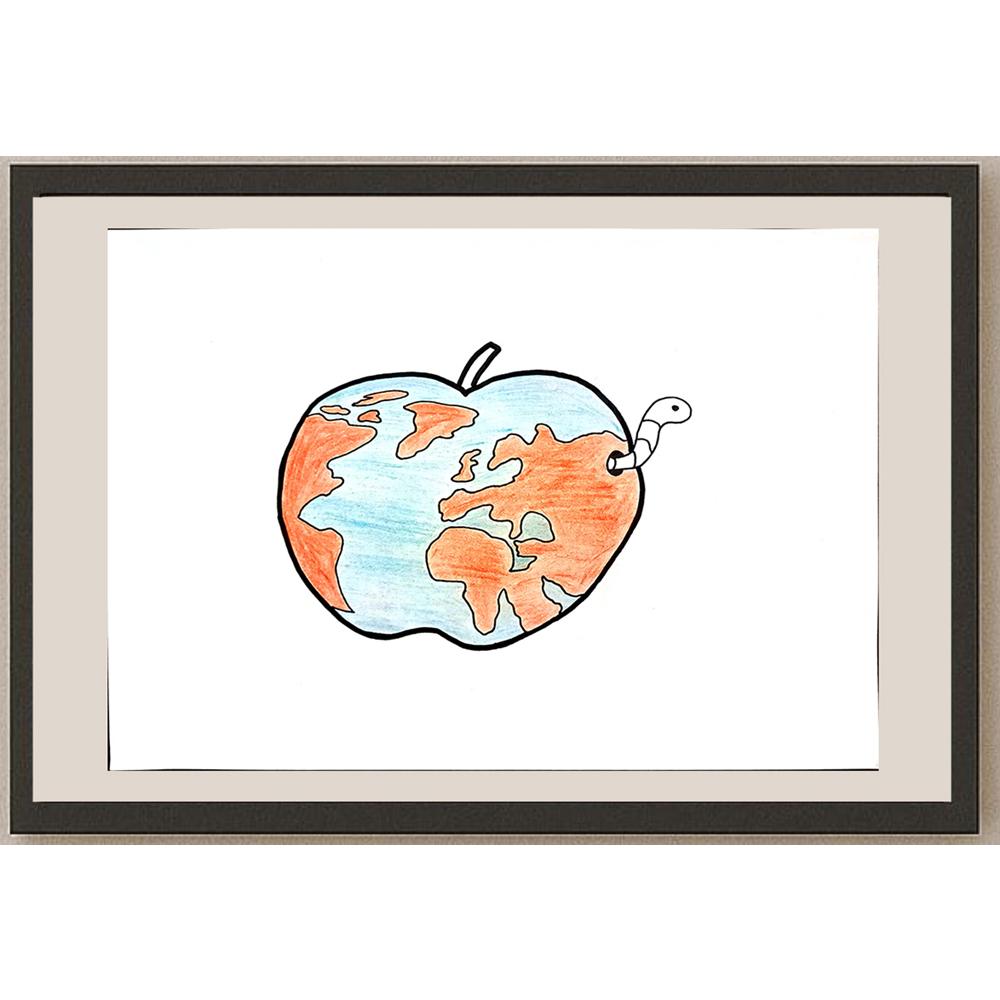 Begüm Kayaalp 29x21cm Orijinal Karikatür BOD00711