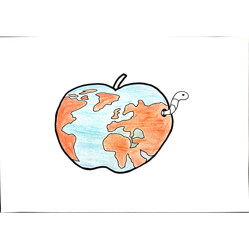 Begüm Kayaalp 29x21cm Orijinal Karikatür BOD00711