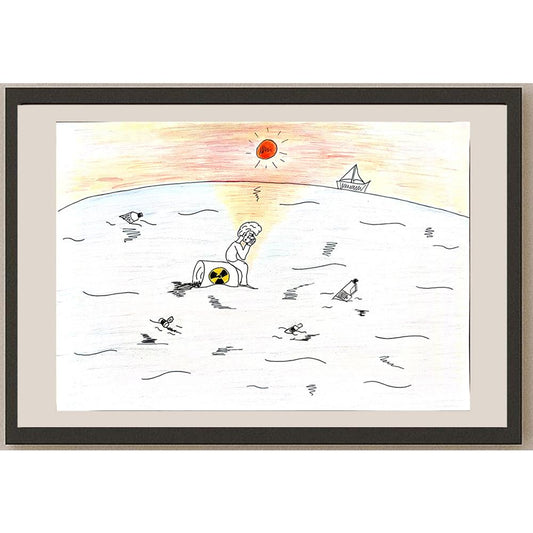 Uğur Hökelekli 29x21cm Orijinal Karikatür BOD00714