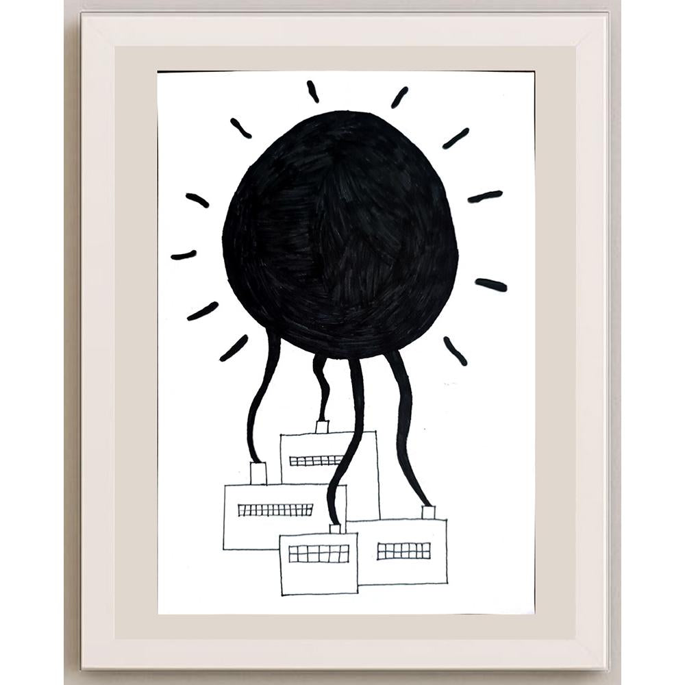 Diren Zozan Çalışkan 29x21cm Orijinal Karikatür BOD00716