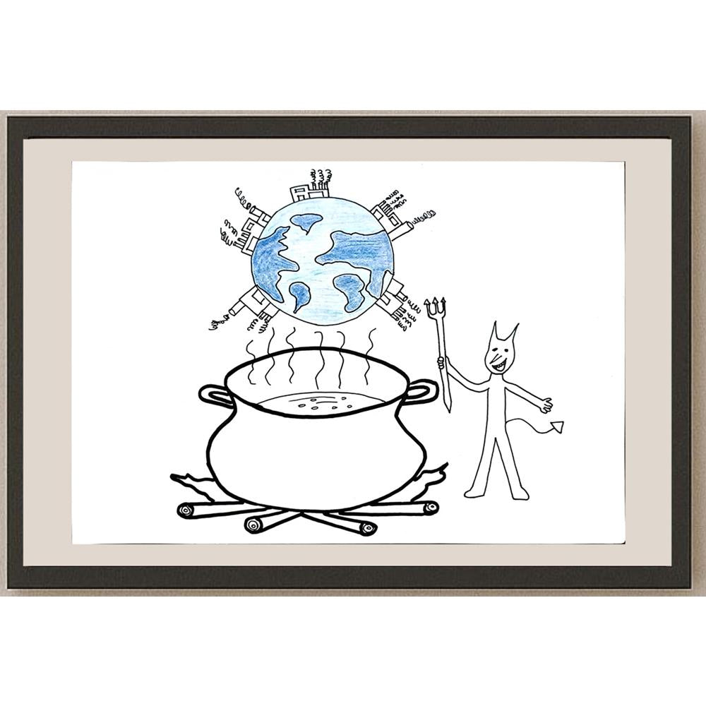 Begüm Kayaalp 29x21cm Orijinal Karikatür BOD00721