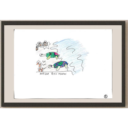 Elif Nemutlu 29x21cm Orijinal Karikatür BOD00725