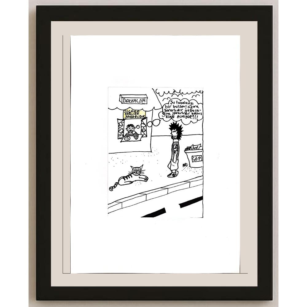 Rabia Dilara Çelik 16x12cm Orijinal Karikatür BOD00728