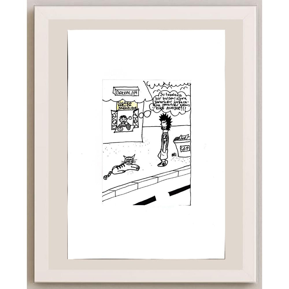 Rabia Dilara Çelik 16x12cm Orijinal Karikatür BOD00728