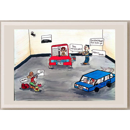 Burakcan Korucu 29x21cm Orijinal Karikatür BOD00730