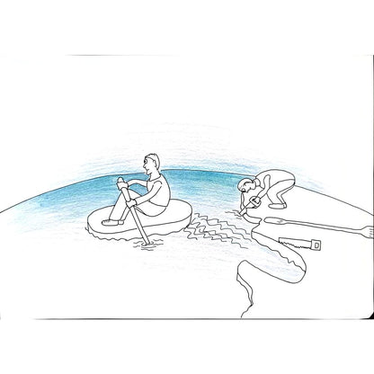 Kubilay Doğukan Aydın 29x21cm Orijinal Karikatür BOD00733