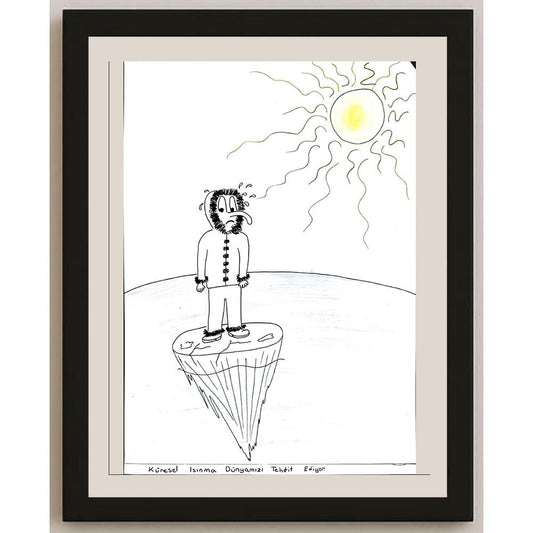 Kubilay Doğukan Aydın 29x21cm Orijinal Karikatür BOD00737