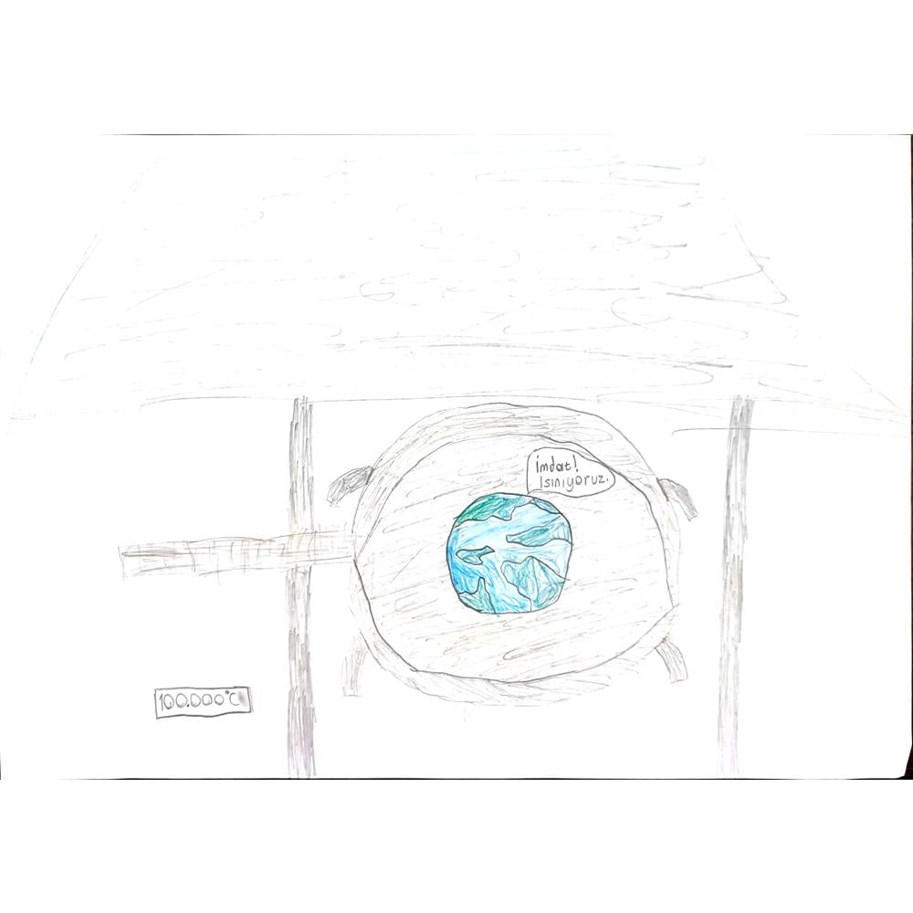 Emre Dalgıç 29x21cm Orijinal Karikatür BOD00741