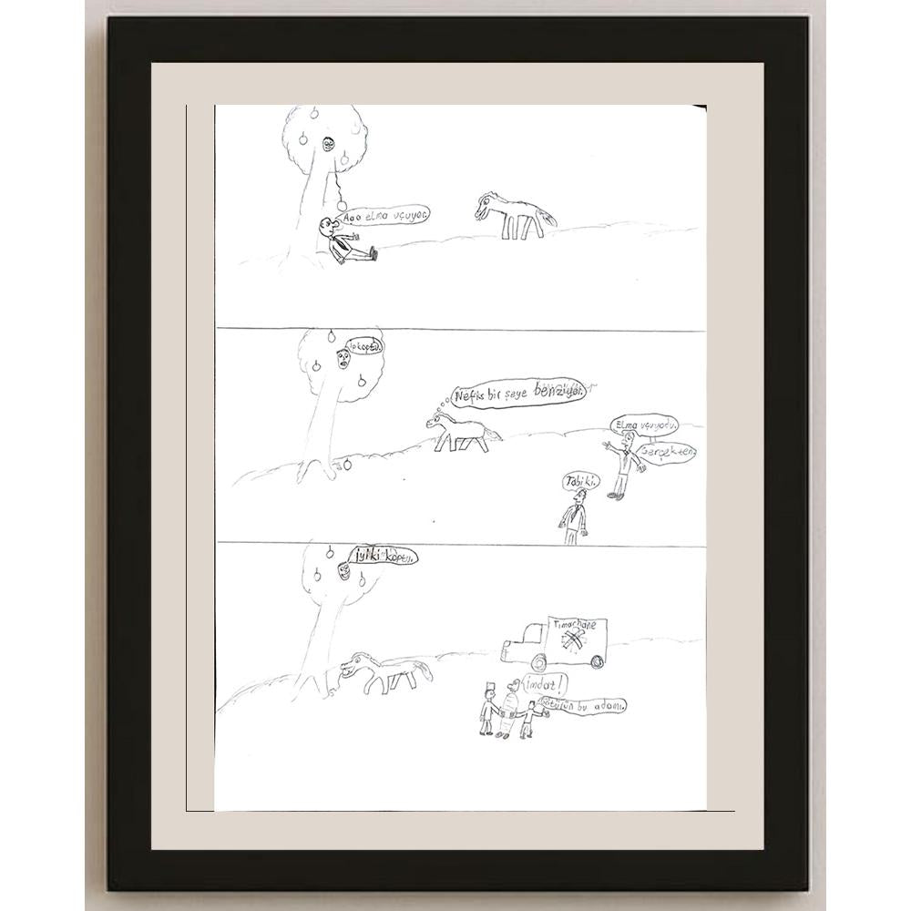 Emre Dalgıç 29x21cm Orijinal Karikatür BOD00742