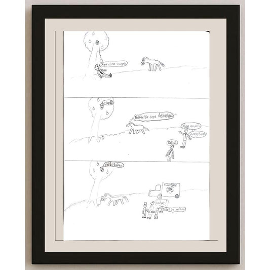 Emre Dalgıç 29x21cm Orijinal Karikatür BOD00742
