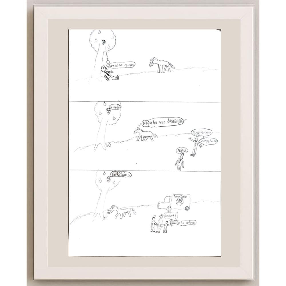 Emre Dalgıç 29x21cm Orijinal Karikatür BOD00742