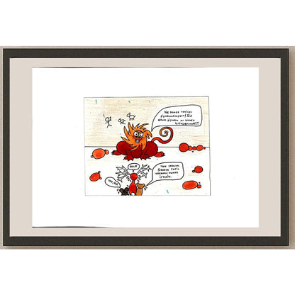 Oğul Girgin 16x13cm Orijinal Karikatür BOD00744