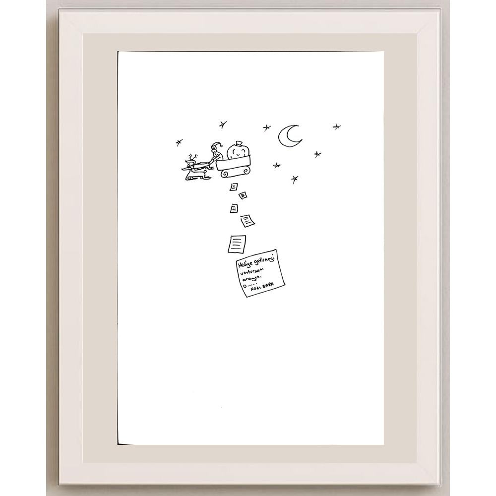 Oğul Girgin 29x21cm Orijinal Karikatür BOD00745