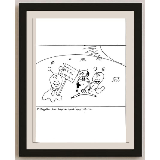Oğul Girgin 29x21cm Orijinal Karikatür BOD00746