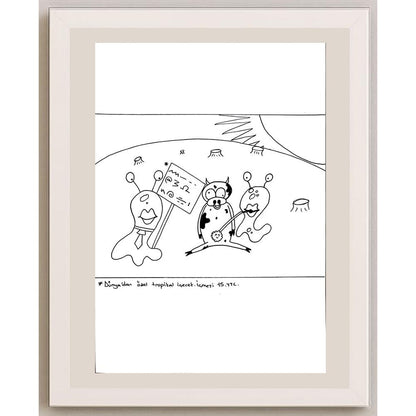 Oğul Girgin 29x21cm Orijinal Karikatür BOD00746