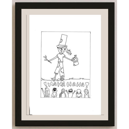 İpek Ganiyusufoğlu 29x21cm Orijinal Karikatür BOD00747