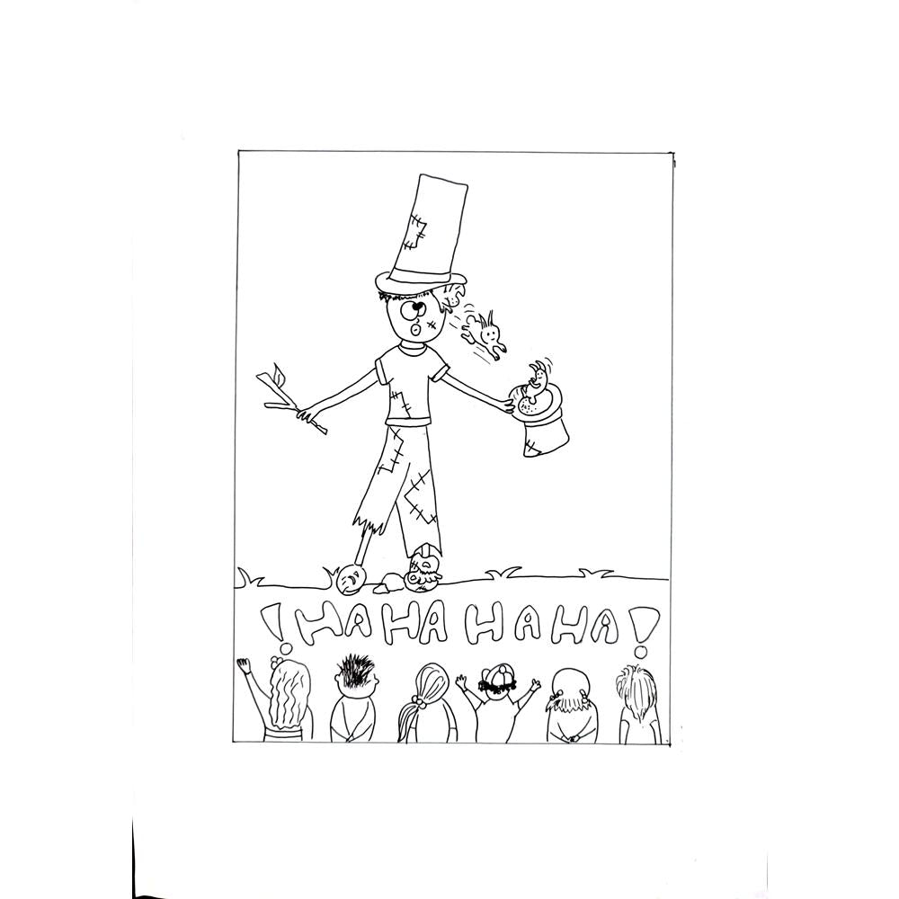 İpek Ganiyusufoğlu 29x21cm Orijinal Karikatür BOD00747