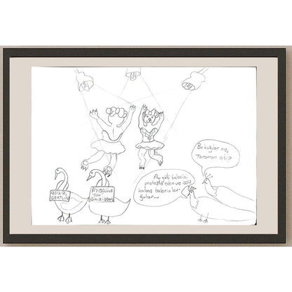 Zehra Nur Saraç 29x21cm Orijinal Karikatür BOD00753