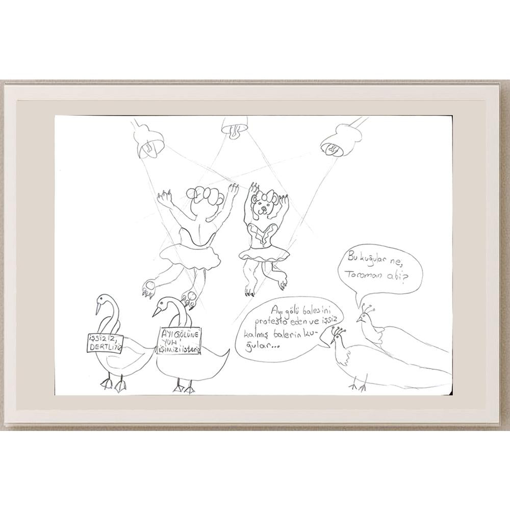 Zehra Nur Saraç 29x21cm Orijinal Karikatür BOD00753