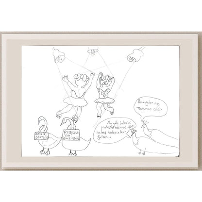 Zehra Nur Saraç 29x21cm Orijinal Karikatür BOD00753