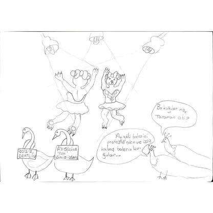 Zehra Nur Saraç 29x21cm Orijinal Karikatür BOD00753