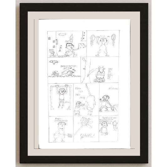 Aycan Durak 29x21cm Orijinal Karikatür BOD00754