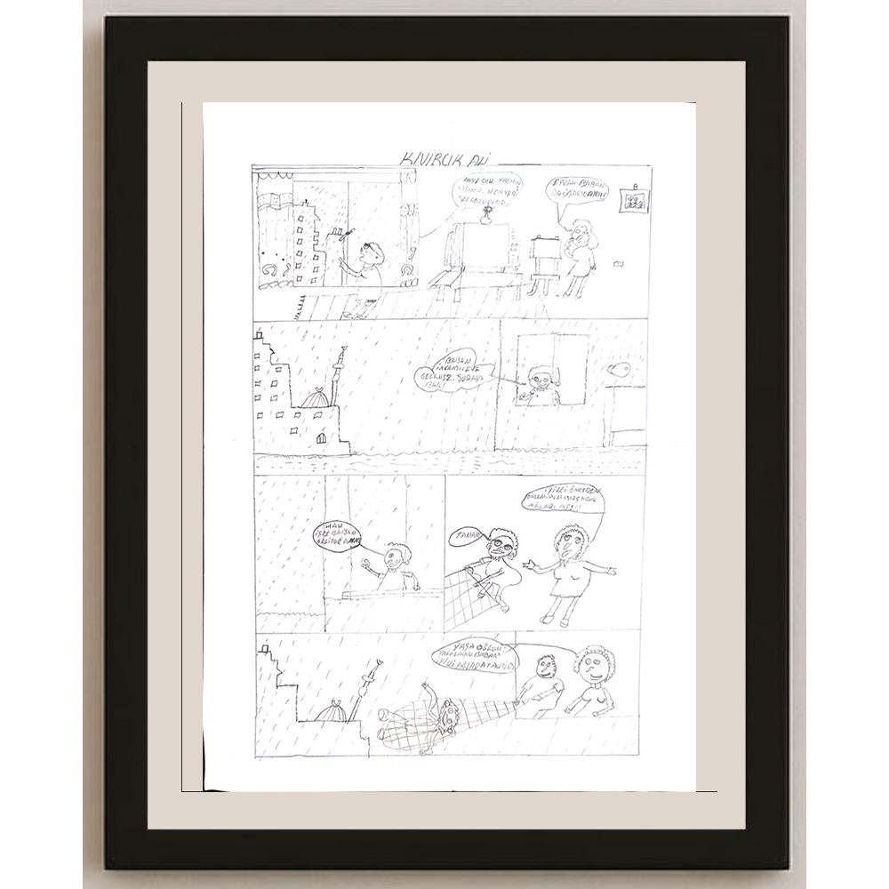 Aycan Durak 29x21cm Orijinal Karikatür BOD00755