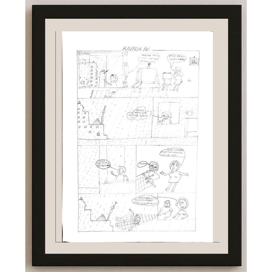 Aycan Durak 29x21cm Orijinal Karikatür BOD00755