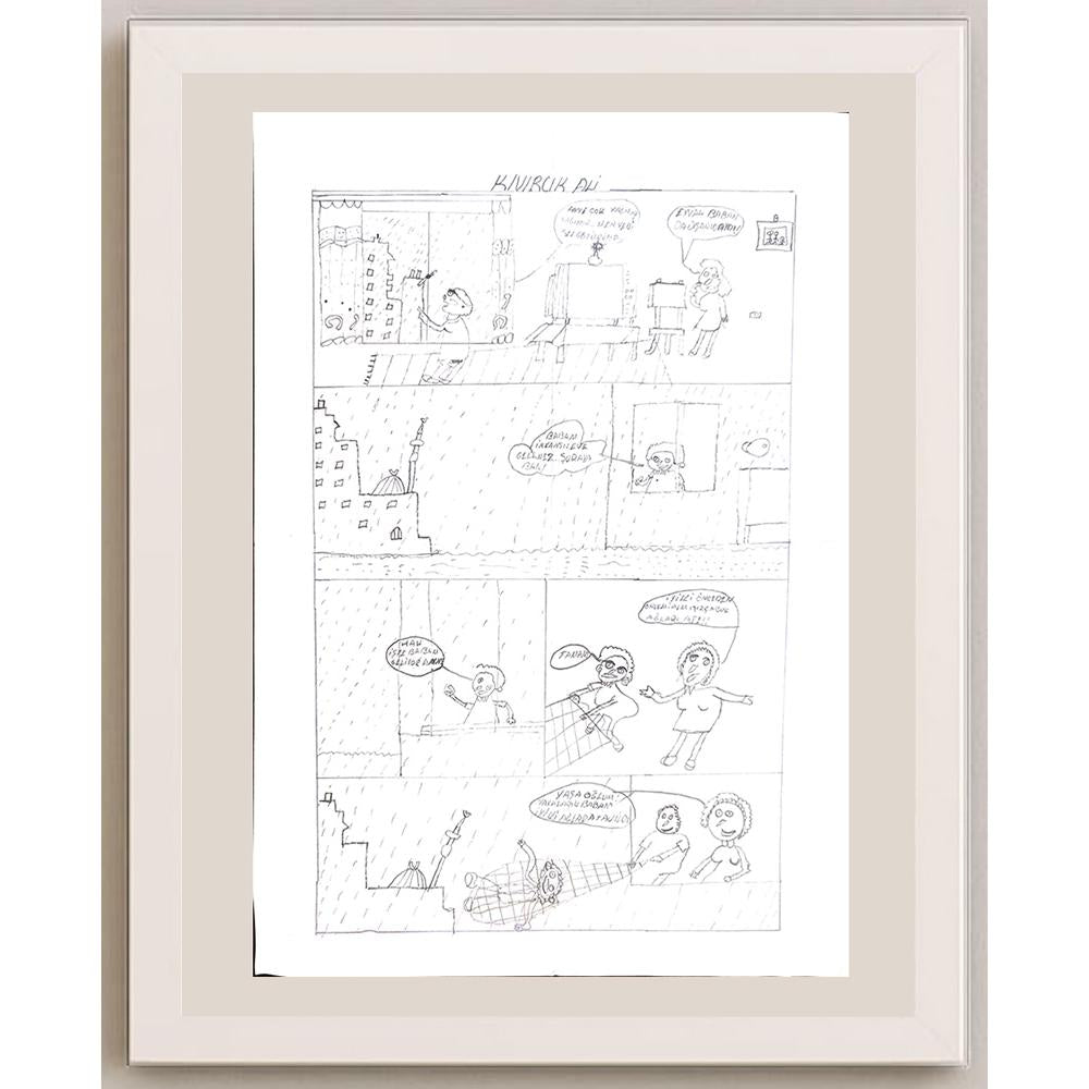 Aycan Durak 29x21cm Orijinal Karikatür BOD00755