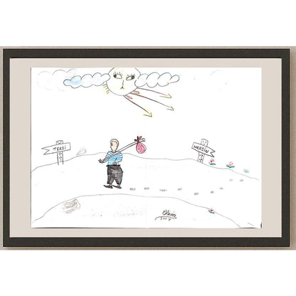 Olivin 29x21cm Orijinal Karikatür BOD00756