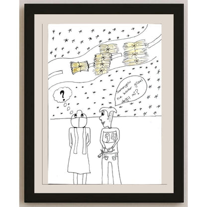 Başak Gence 29x21cm Orijinal Karikatür BOD00763