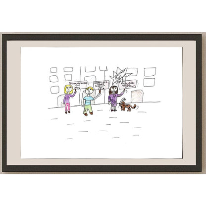 Yaprak Subaşı 29x21cm Orijinal Karikatür BOD00764