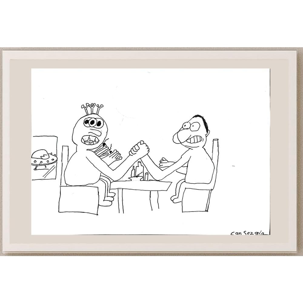 Can Sezgin 29x21cm Orijinal Karikatür BOD00768
