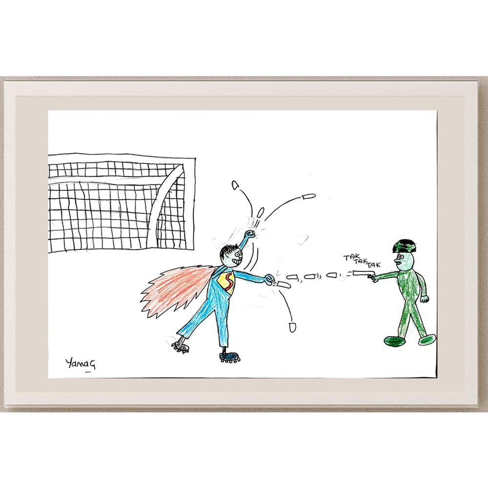 Yamaç Göker 29x21cm Orijinal Karikatür BOD00777