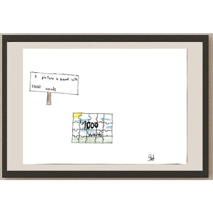 Cef İnselberg 29x21cm Orijinal Karikatür BOD00778
