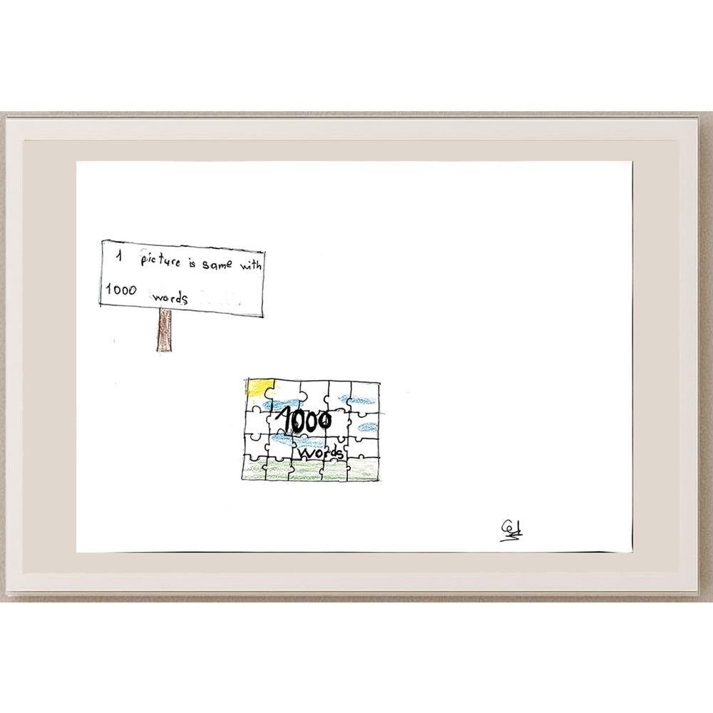 Cef İnselberg 29x21cm Orijinal Karikatür BOD00778