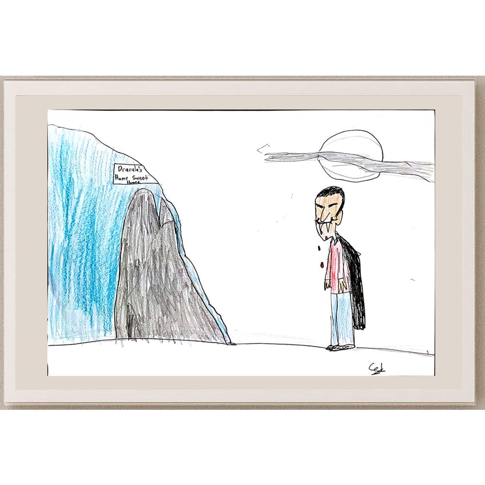 Cef İnselberg 29x21cm Orijinal Karikatür BOD00779